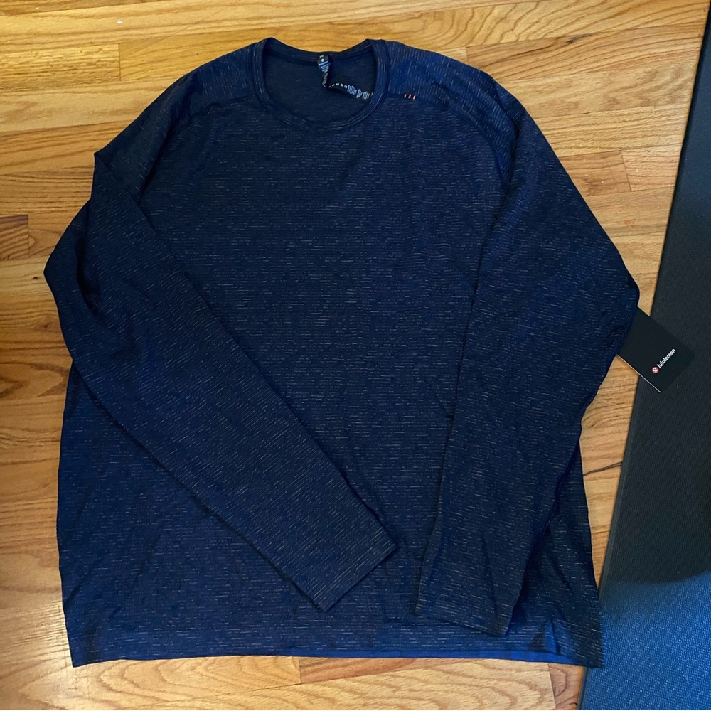 Lululemon NWT Metal Vent Tech LS NUNY/DKBL/BKOR XXL